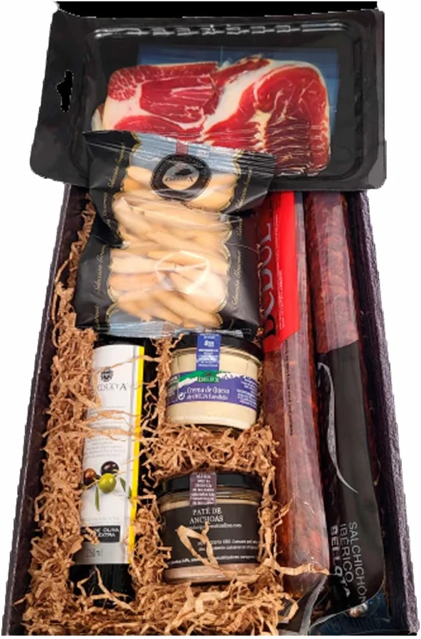 Deliex Cesta de ibéricos, AOVE y cremas