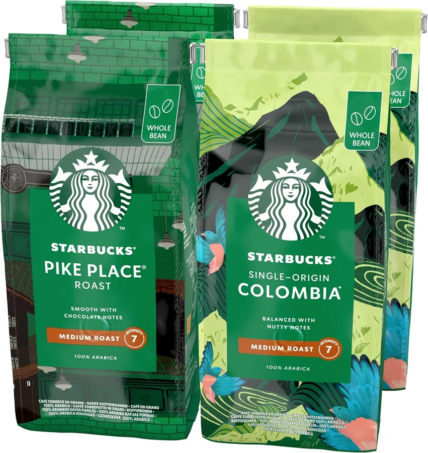 Starbucks Surtido Pike Place Roast y Colombia 4 × 450 g