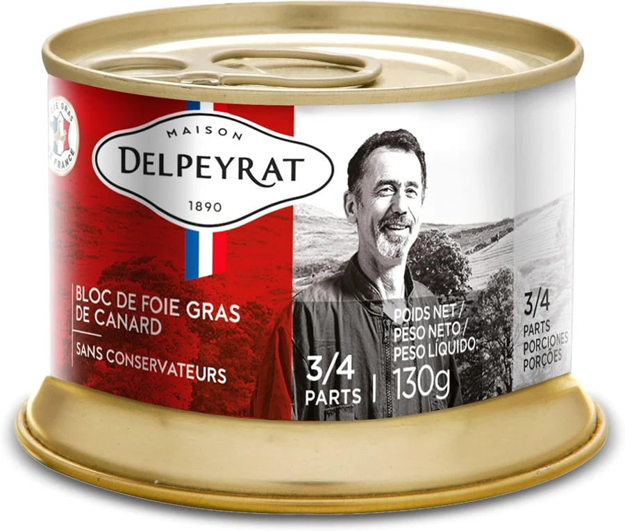 Delpeyrat Bloc de foie gras de pato, 130 g