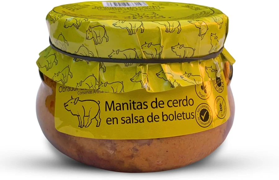 Obrador de Queta Manitas de cerdo en salsa de boletus