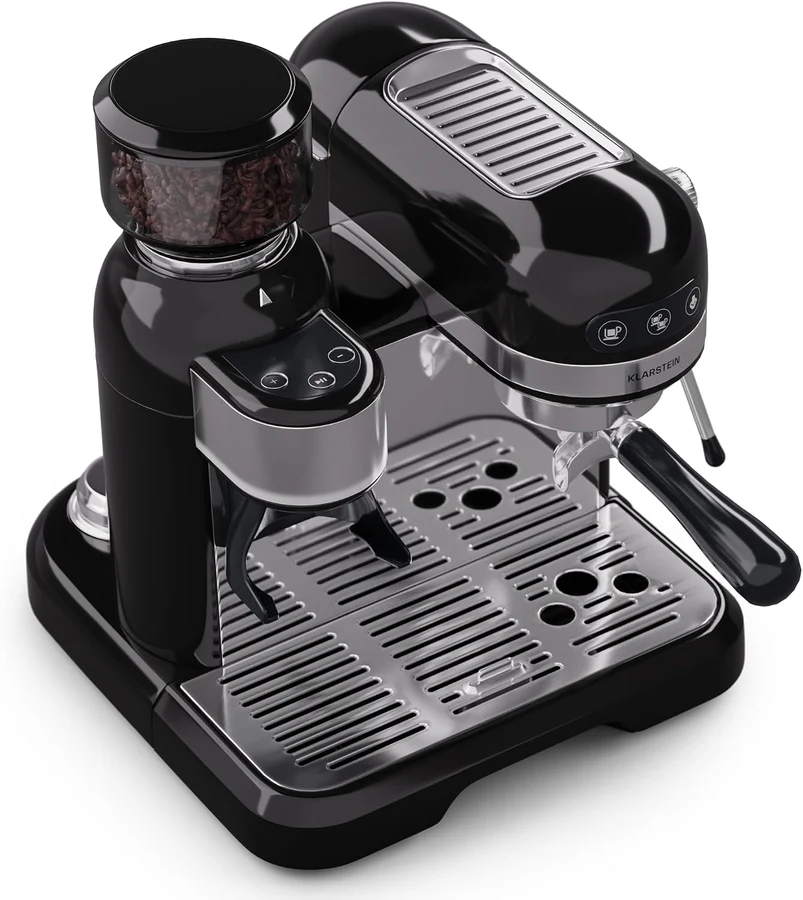 Klarstein Espresso retro con molinillo 1,4 L
