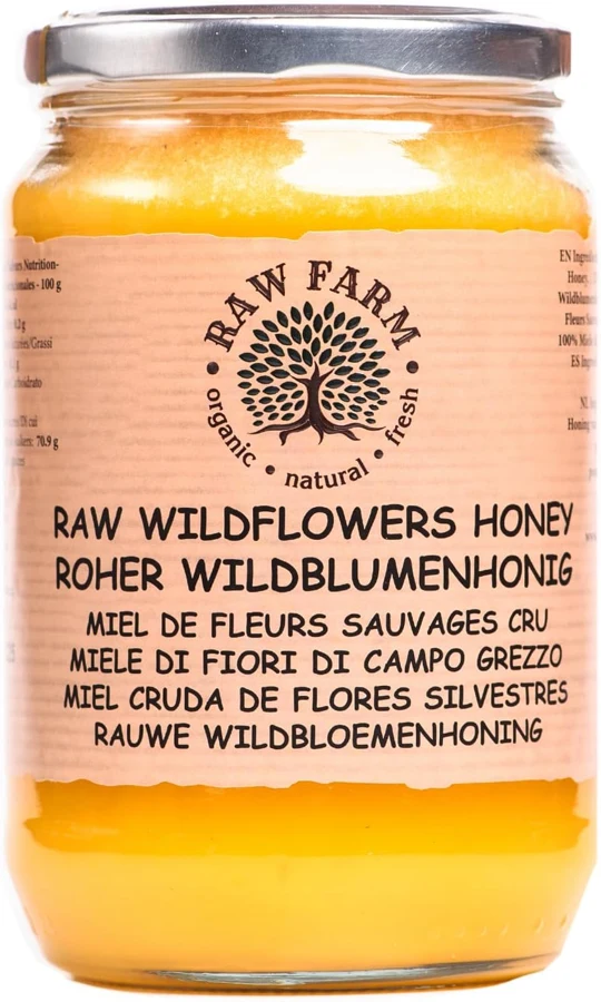 Raw Farm Miel cruda de flores silvestres