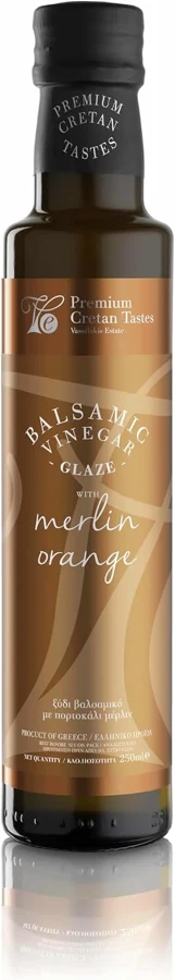 Vassilakis Estate Glaseado balsámico con naranja Merlin