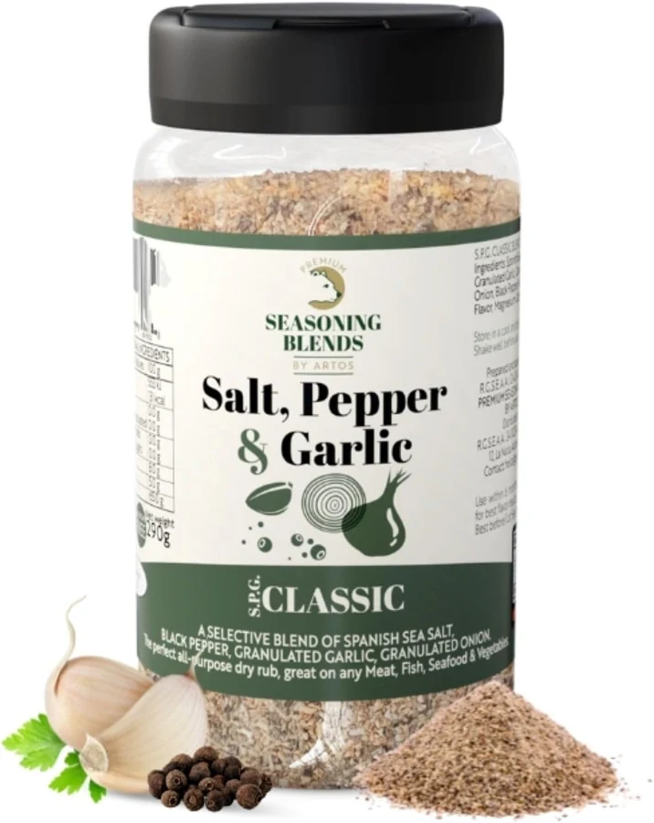 Premium Seasoning Blends by Artos Artos SPG, sal, pimienta y ajo