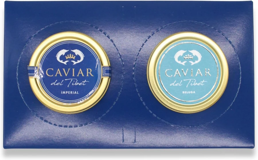 Caviar del Tíbet Dúo Beluga e Imperial 2 × 50 g
