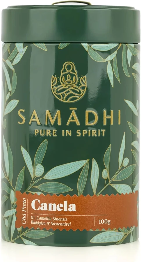 Samadhi Té negro con canela en lata de 100 g