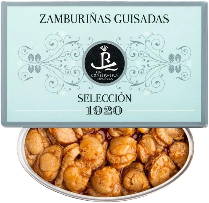 Real Conservera Española Zamburiñas guisadas Selección 1920