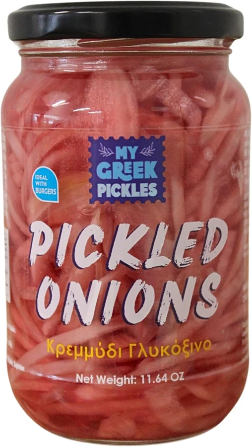 My Greek Pickles Pickled Onions de cebolla roja