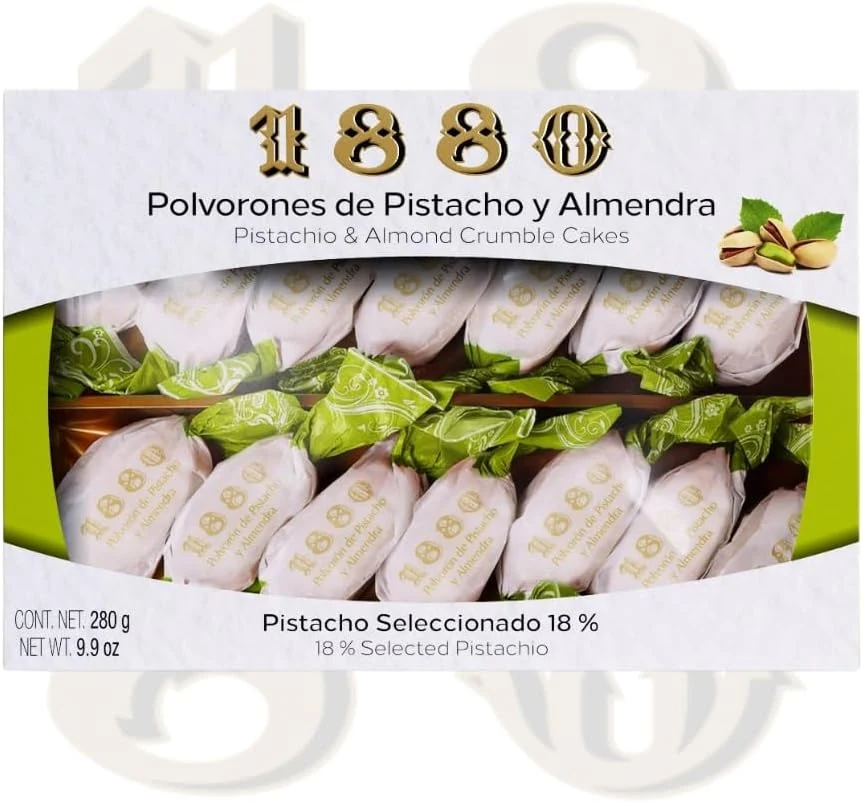 1880 Polvorones de pistacho y almendra