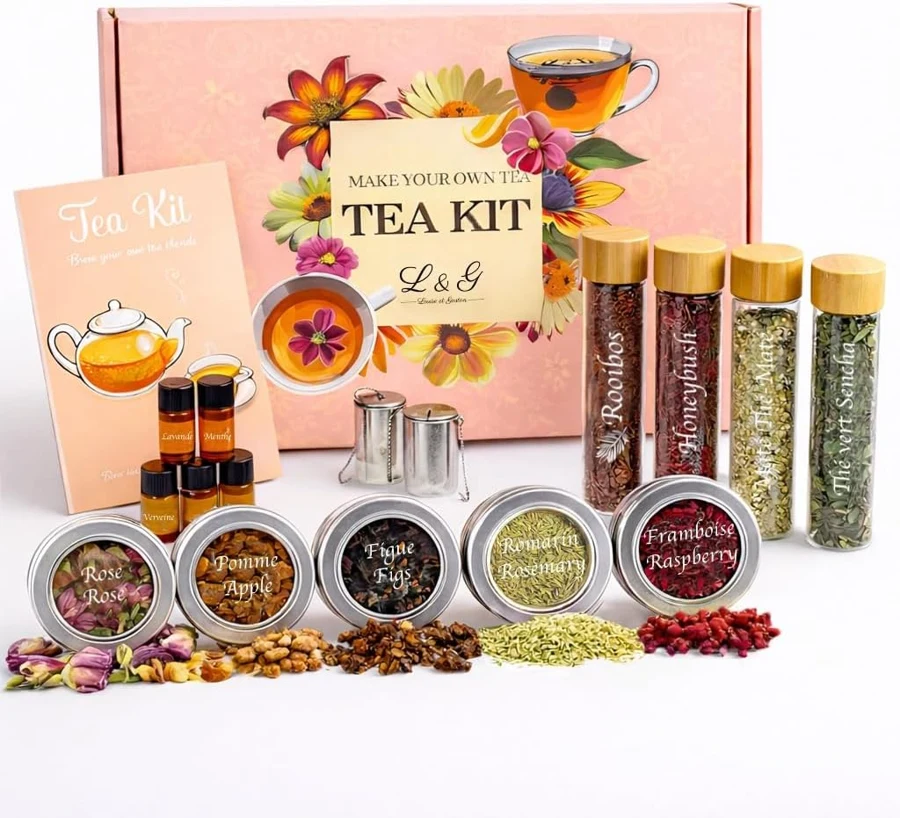 Louise & Gaston Kit de mezclas de té e infusiones L&G