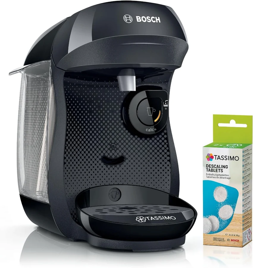 Bosch Tassimo Happy Friendly TAS102EA negra con descalcificadores
