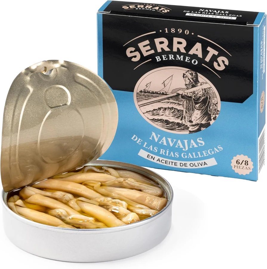 Serrats Navajas de las Rías Gallegas en aceite de oliva