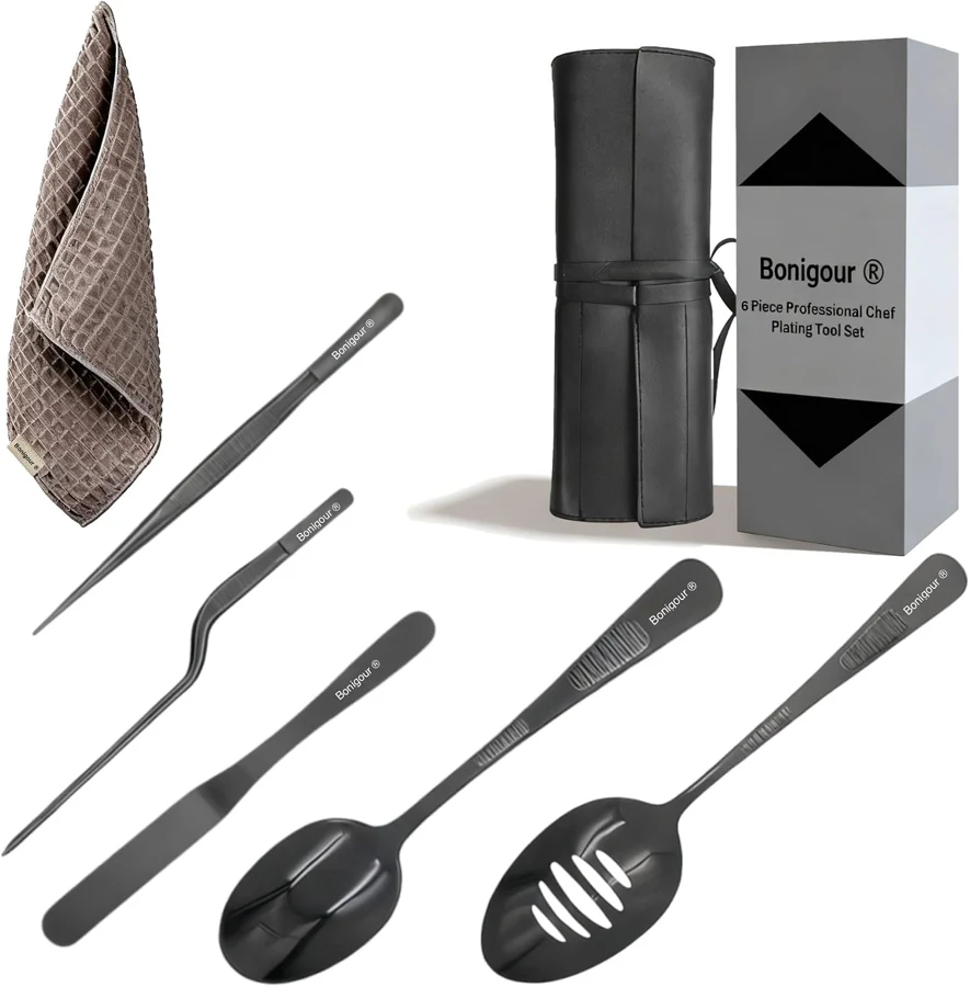 Bonigour Kit negro de emplatado de 6 piezas
