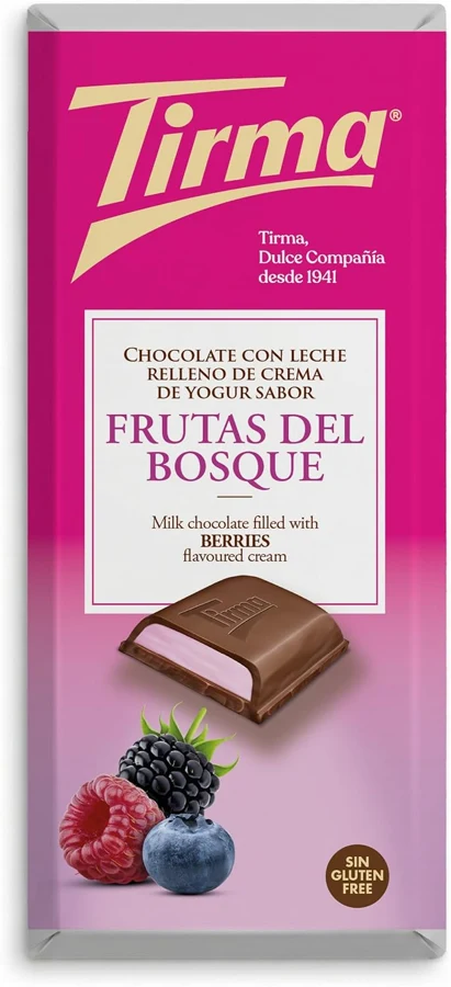 Tirma Chocolate con leche y crema de yogur frutos del bosque