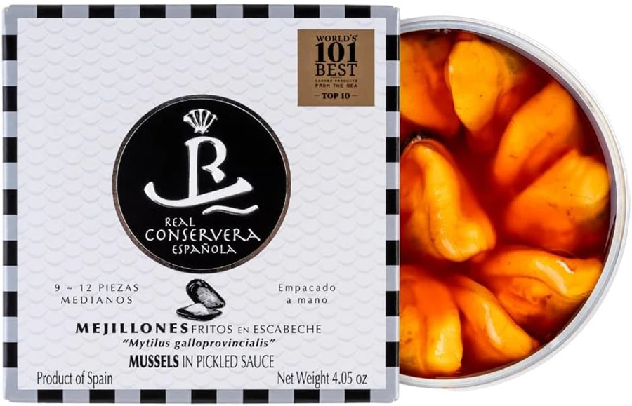 Real Conservera Española Mejillones en escabeche, 9–12 piezas