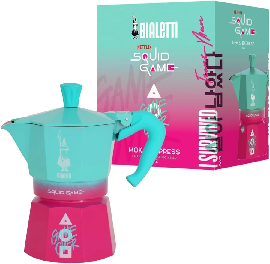 Bialetti Moka Express Squid Game 3 tazas