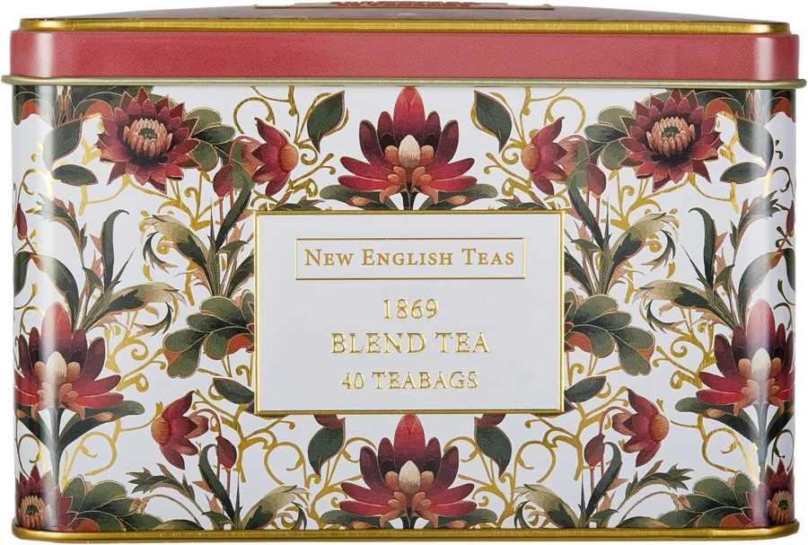 New English Teas Mezcla 1869 en lata Flor de Loto 40 bolsitas