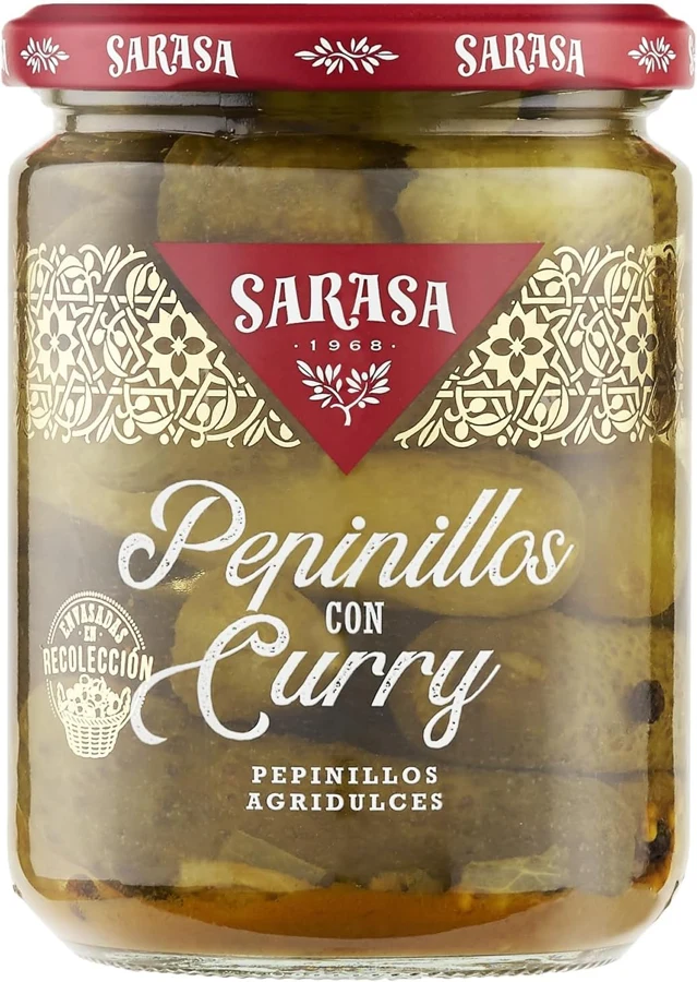 Sarasa Pepinillos agridulces con curry