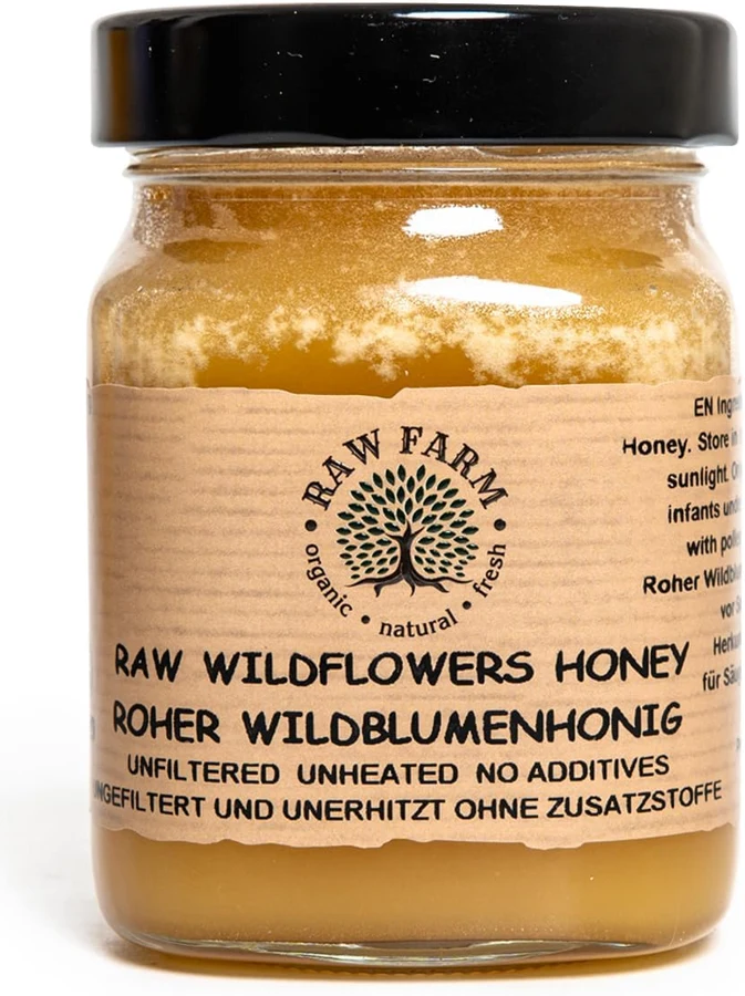 Raw Farm Miel cruda de flores silvestres