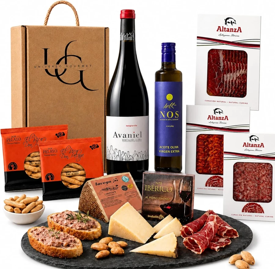 Universo Gourmet Cesta Ribera con paleta y AOVE