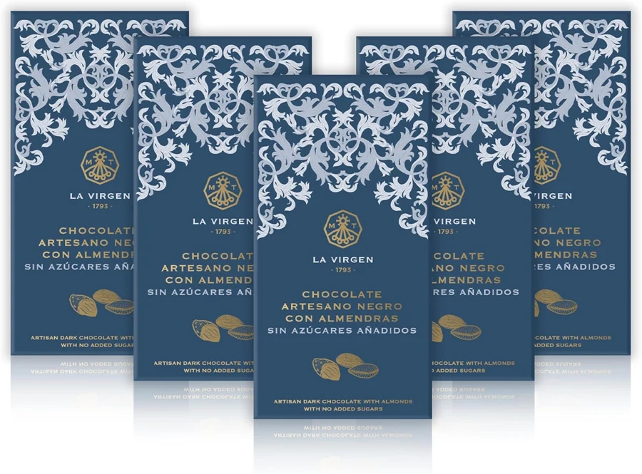 Marcos Tonda Chocolate negro con almendras enteras