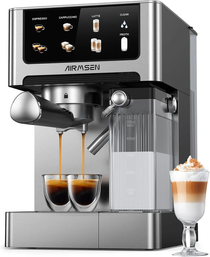 AIRMSEN Espresso con espumador automático