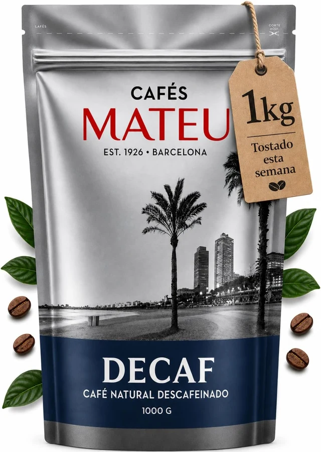 Cafés Mateu Descafeinado arábica-robusta 1 kg