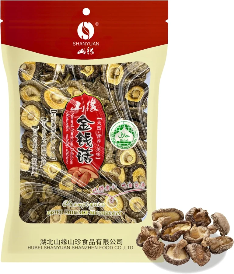 Shanyuan Setas shiitake deshidratadas enteras