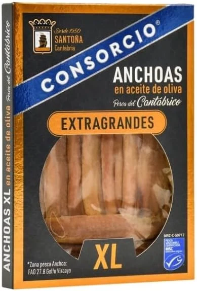 Consorcio Anchoas Serie Oro termoselladas