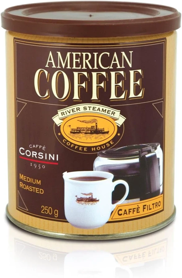 Caffè Corsini Americano molido para filtro, 4 × 250 g