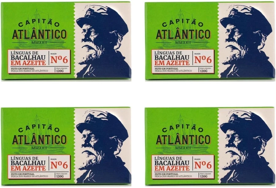 Capitão Atlântico Lenguas de bacalao en aceite de oliva