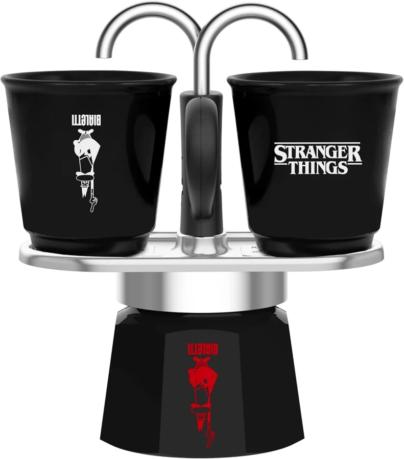 Bialetti Mini Express Stranger Things con 2 tazas