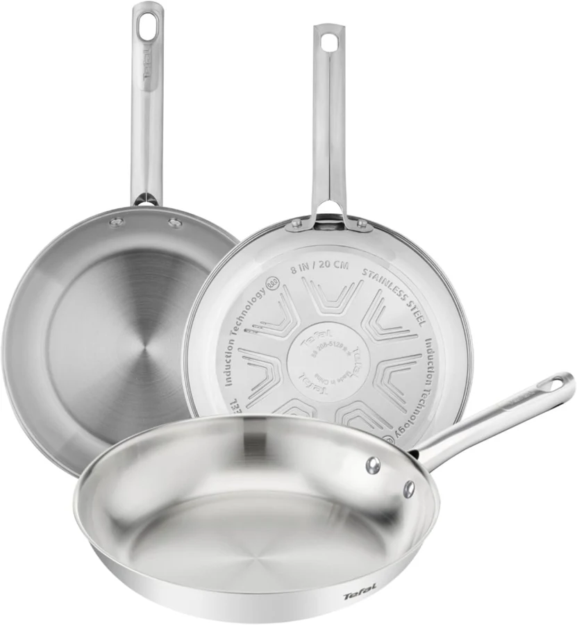 Tefal Duetto On, juego de tres sartenes de acero