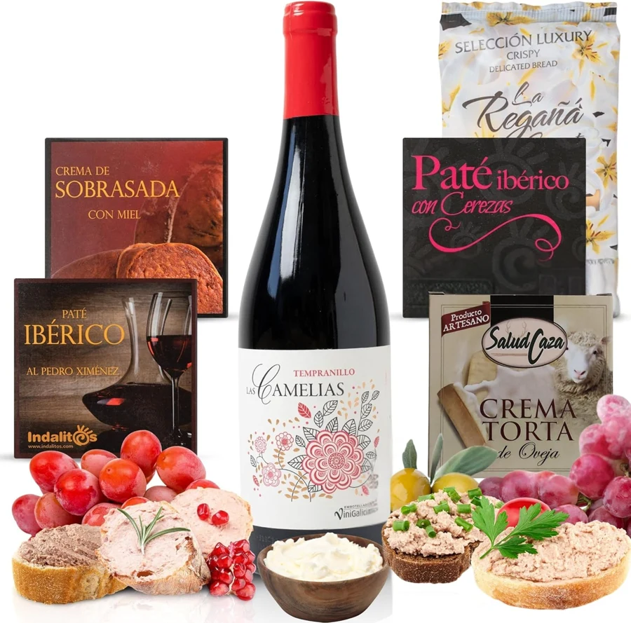Universo Gourmet Cesta Tempranillo con patés y cremas