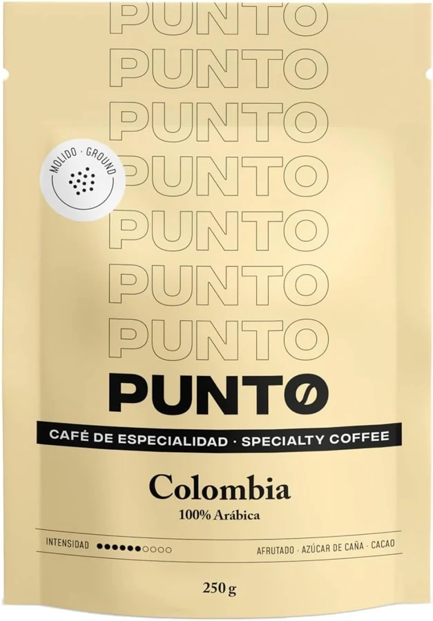 PUNTO Colombia molido de tueste medio, 250 g
