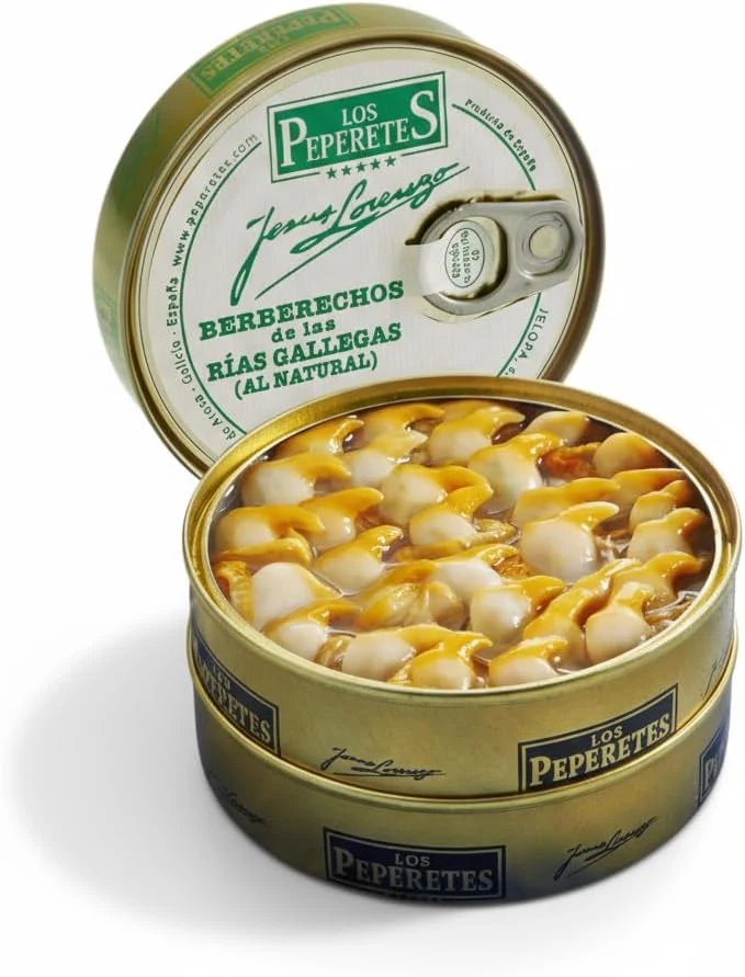 Los Peperetes Berberechos al natural 60–70 piezas