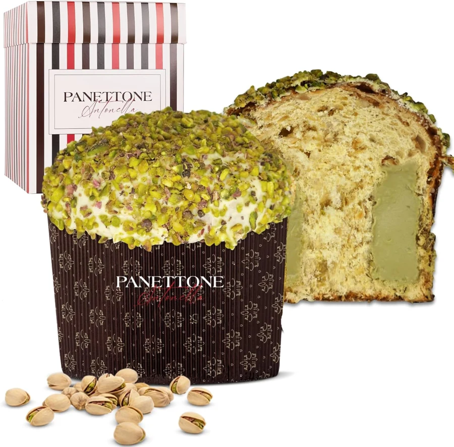 Antonella Panettone de pistacho y turrón de Jijona