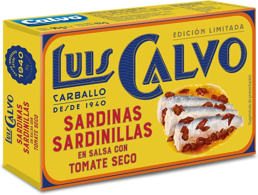 Luis Calvo Sardinillas en salsa con tomate seco