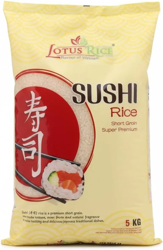 Lotus Rice Arroz para sushi de grano corto 5 kg