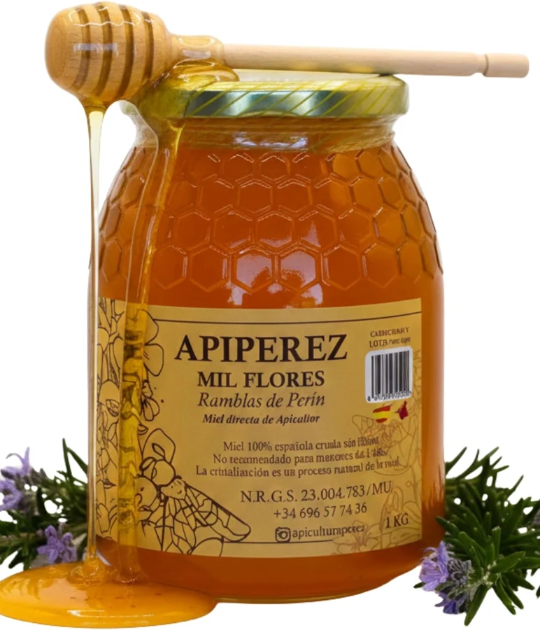 APIPEREZ Miel cruda de mil flores de Perín