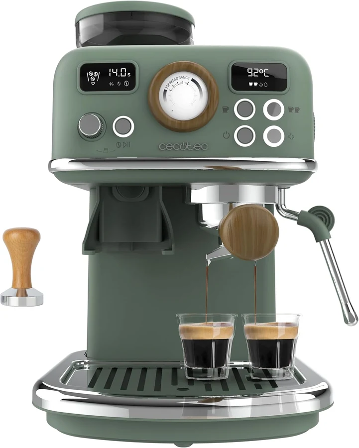 Cecotec Power Espresso 20 Tradizionale Grind verde oliva