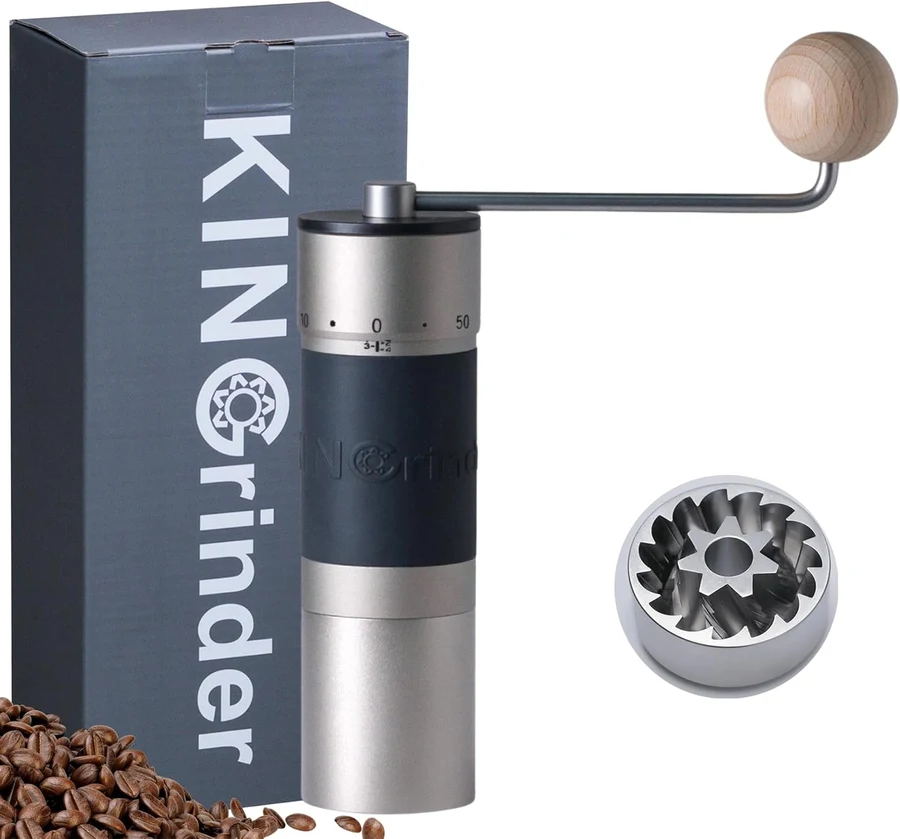 KINGrinder K6 plateado de mango recto