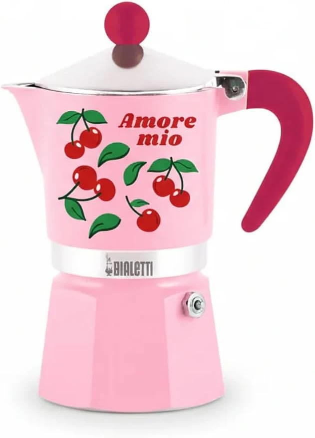 Bialetti Rainbow Amore Mio cerezas 3 tazas