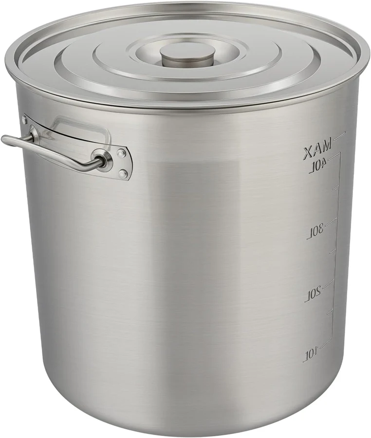 Cuisaincraty Olla inoxidable 201 con tapa