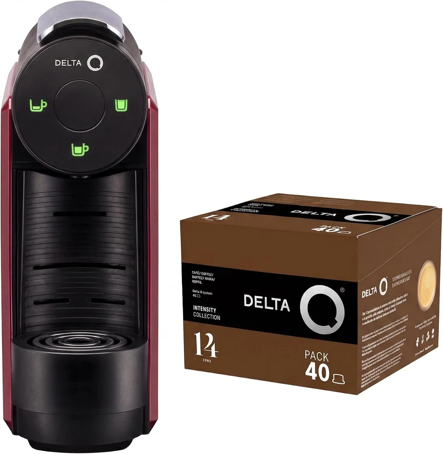 Delta Q Mini Qool roja con 40 cápsulas Epiq