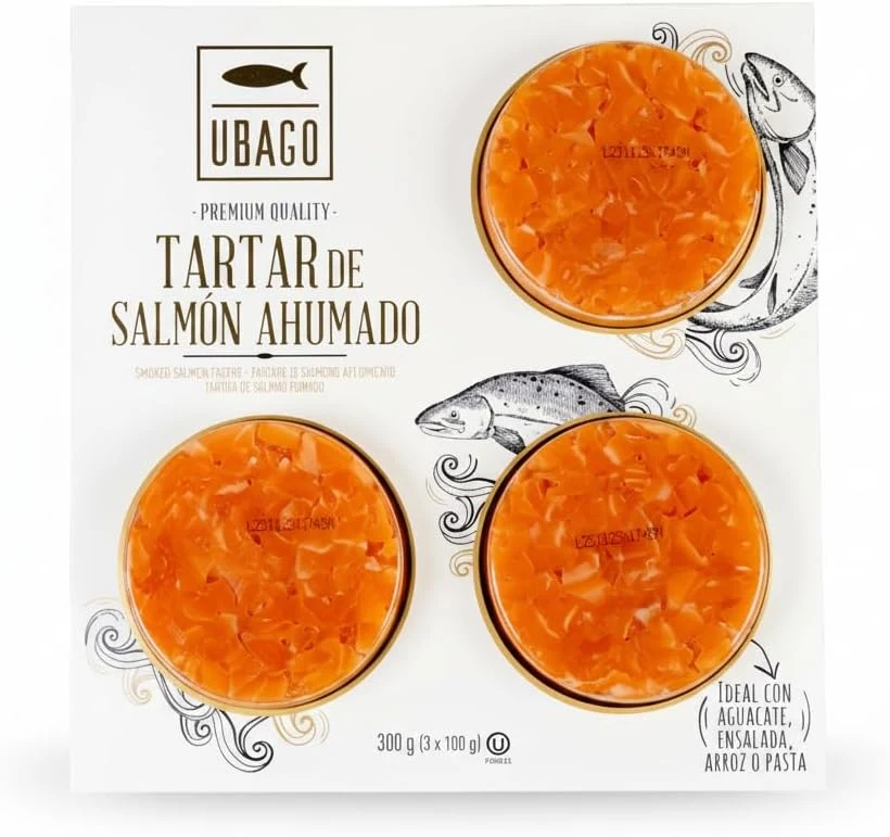 Ubago Tartar de salmón ahumado noruego