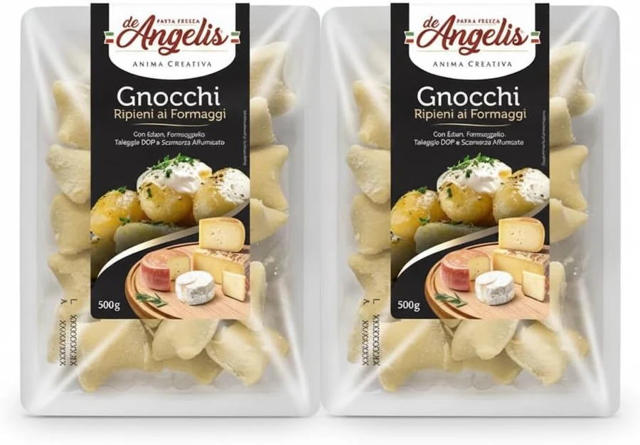 De Angelis Gnocchi rellenos de quesos, 2 × 500 g